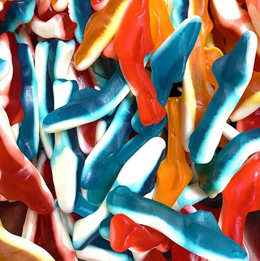 π¦ Gummy Sharks (Coloured) β 100g Bag
