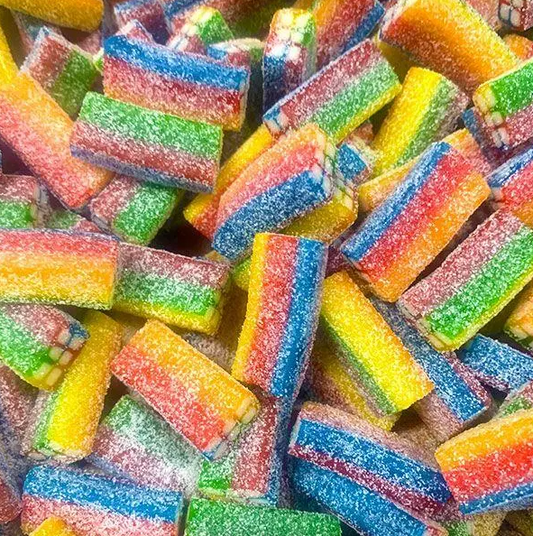 π Sour Rainbow Bricks β 100g Bag