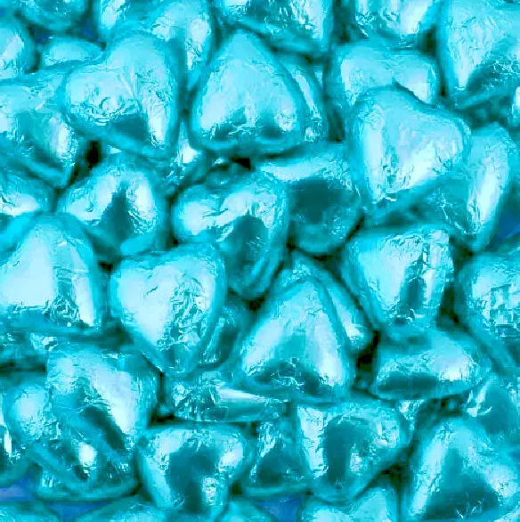 💙 Blue Milk Chocolate Hearts – 100g Bag