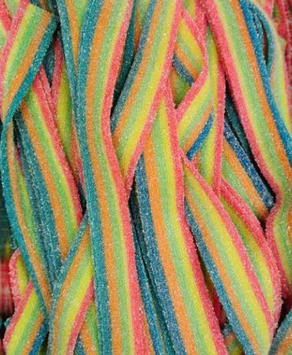 🌈 Sour Rainbow Straps - 100g Bag